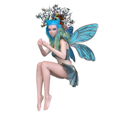 3D rendering of a fairy