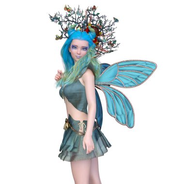 3D rendering of a fairy