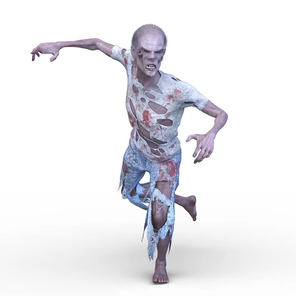 Weergave Van Een Mannelijke Zombie — Stockfoto