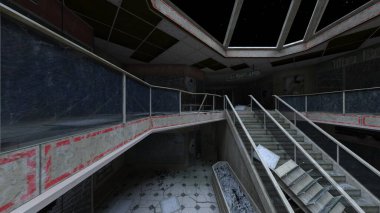 Terk edilmiş atriyum karenin 3B görüntülemesi