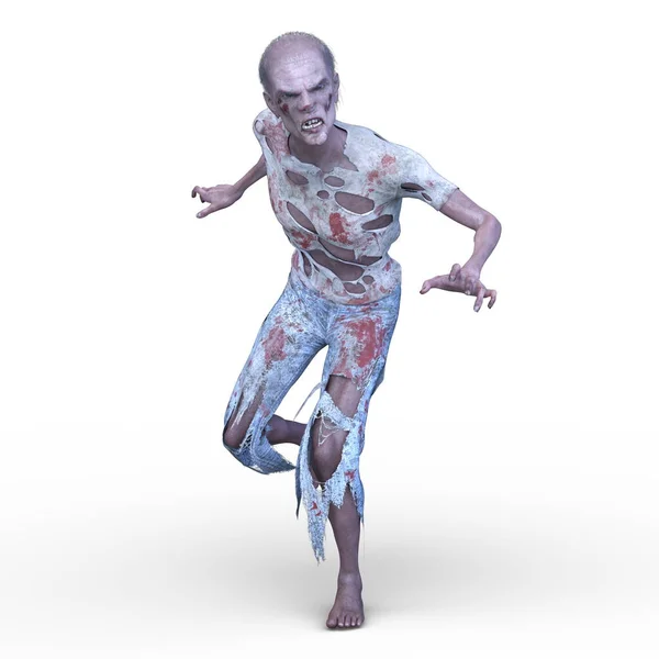 Rendering Male Zombie — Zdjęcie stockowe