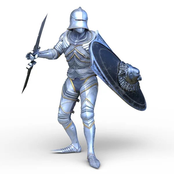 Rendering Cyber Knight — Stock Photo, Image