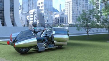 Bir siber kadın sürücünün 3 boyutlu canlandırması