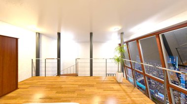 Gece görüşlü özel odanın 3D görüntüsü