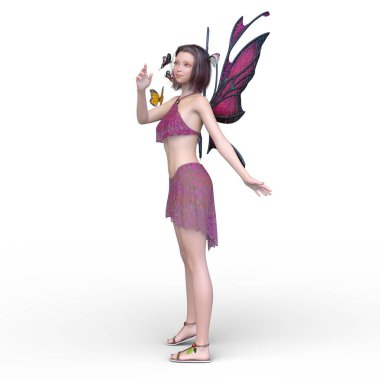 Kelebek perisinin 3 boyutlu canlandırması