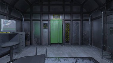 Kontrol odasının 3 boyutlu görüntülemesi