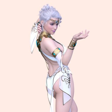 Bir siber prensesin 3 boyutlu canlandırması