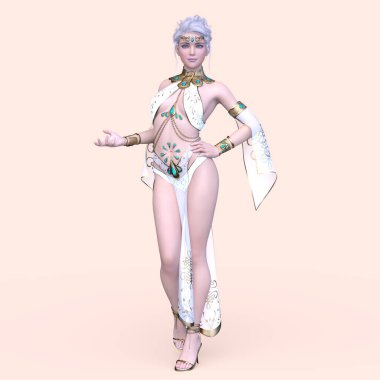 Bir siber prensesin 3 boyutlu canlandırması