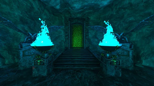 Візуалізація Підземного Храму — стокове фото