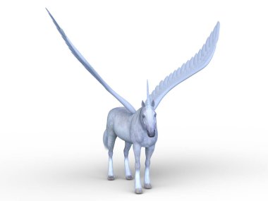 Bir Pegasus 'un 3 boyutlu canlandırması