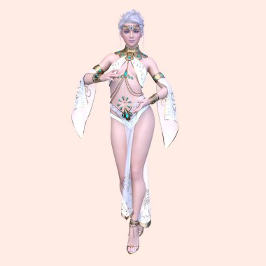 Bir siber prensesin 3 boyutlu canlandırması