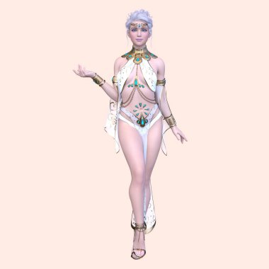 Bir siber prensesin 3 boyutlu canlandırması