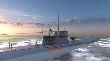 Denizaltının 3D görüntülemesi