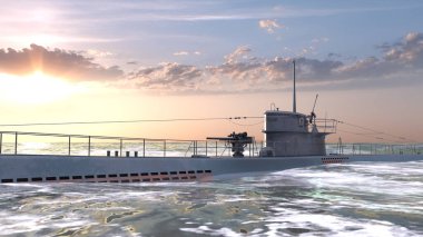 Denizaltının 3D görüntülemesi