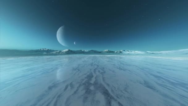 Візуалізація Поверхні Планети — стокове відео