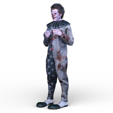 Bir palyaçonun 3 boyutlu canlandırması