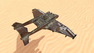 Bir uzay gemisinin 3d görüntülemesi