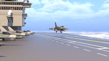 Uçak gemisinin 3D görüntülemesi