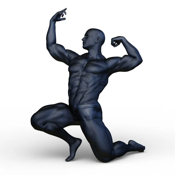 Rendering Man Posing — Stock Photo, Image