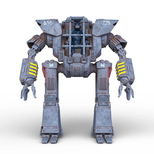 Representación Robot Portador Persona — Foto de Stock