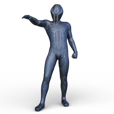 Bir siber adamın 3 boyutlu canlandırması