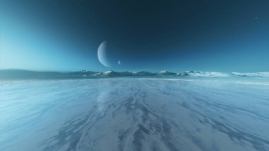 Gezegen yüzeyinin 3B görüntülemesi