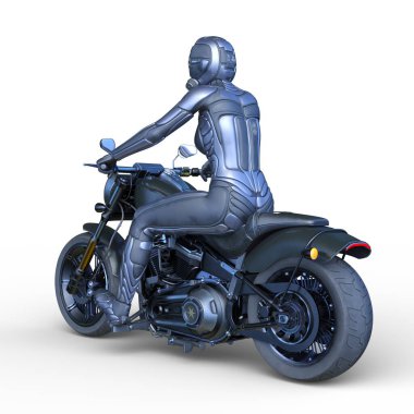 Bir siber kadın sürücünün 3 boyutlu canlandırması