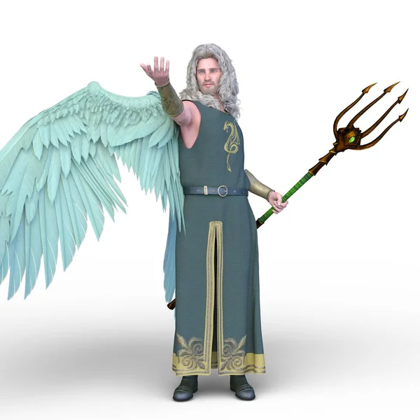 stock image 3D rendering of an archangel