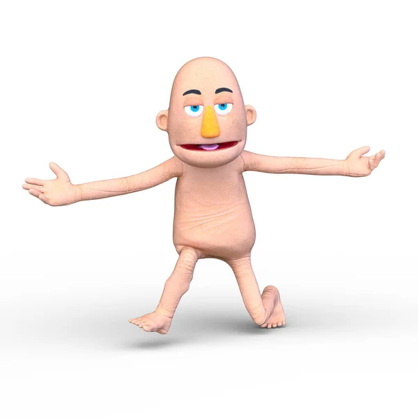 Rendering Male Puppet — Stock Photo, Image
