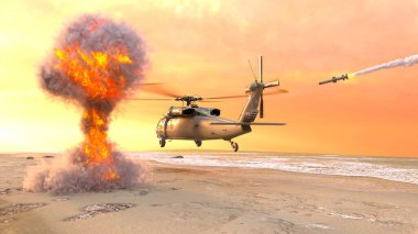 Helikopterin 3 boyutlu görüntülemesi