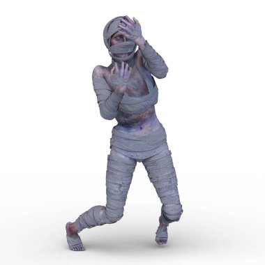 Üç boyutlu mumya kadın tasviri