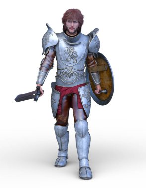 Bir şövalyenin 3 boyutlu canlandırması