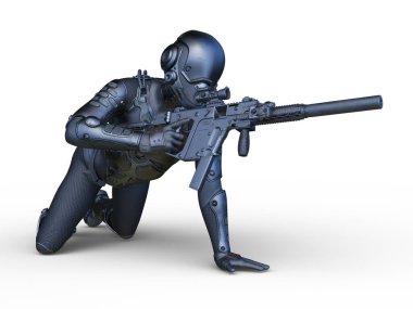 Bir siber adamın 3 boyutlu canlandırması