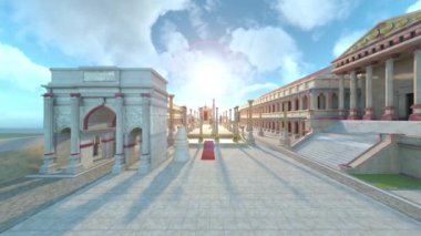 Zirvede sarayın 3 boyutlu canlandırması