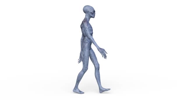 Representación Extraterrestre Caminante — Vídeos de Stock
