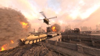 Savaş alanının 3 boyutlu canlandırması