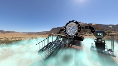 Dev lens aygıtının 3B görüntülemesi