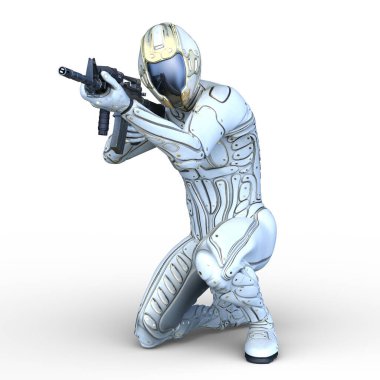 Bir siber adamın 3 boyutlu canlandırması