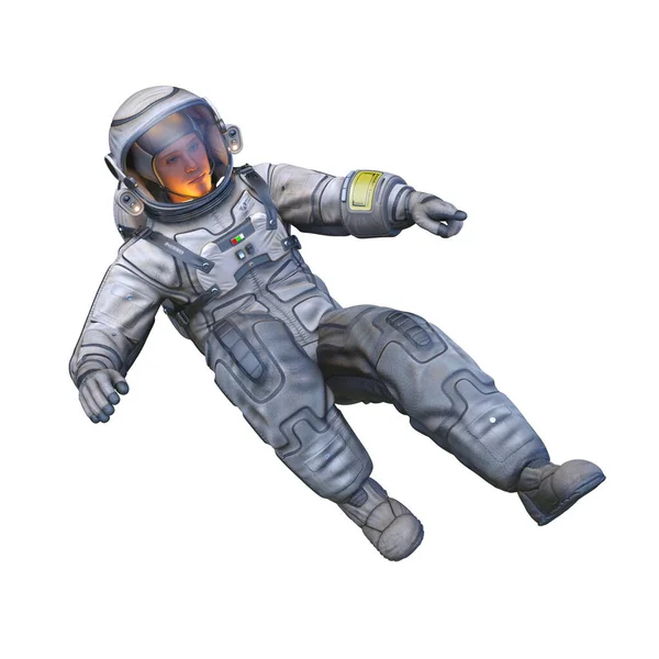 男性宇宙飛行士の3Dレンダリング — ストック写真