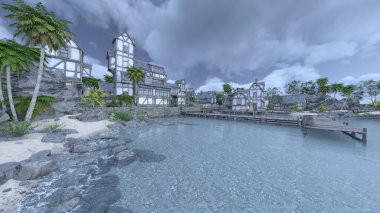 İskelenin 3B görüntülemesi