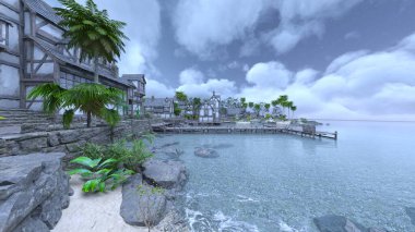 İskelenin 3B görüntülemesi