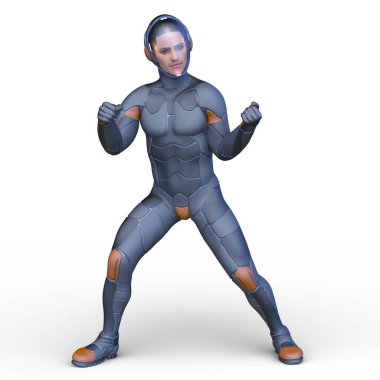 Bir siber adamın 3 boyutlu canlandırması