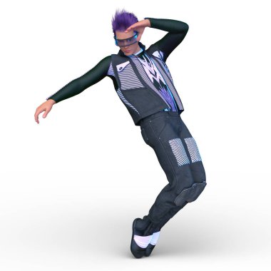 Bir siber adamın 3 boyutlu canlandırması