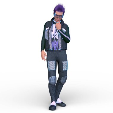 Bir siber adamın 3 boyutlu canlandırması