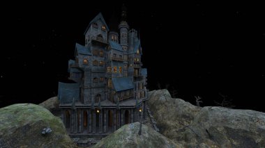 Ürkütücü malikanenin 3D canlandırması