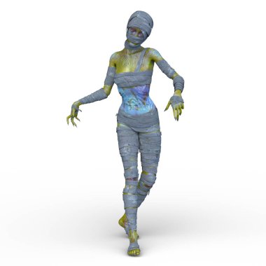 Üç boyutlu mumya kadın tasviri