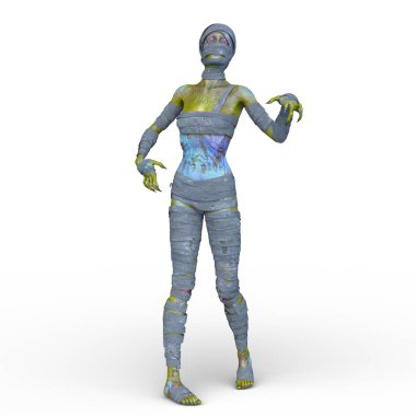 Üç boyutlu mumya kadın tasviri