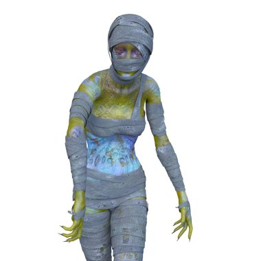 Üç boyutlu mumya kadın tasviri