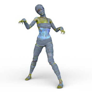 Üç boyutlu mumya kadın tasviri