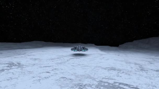 Рендеринг Космического Корабля — стоковое видео